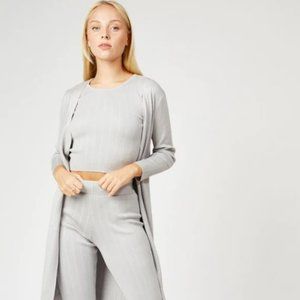 NEW Grey Lounge Set - Size Small, Silk + Salt